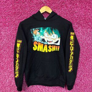 My Hero Academia/ Boku no Hero Academia - Deku / Izuku Midoriya Black Hoodie L